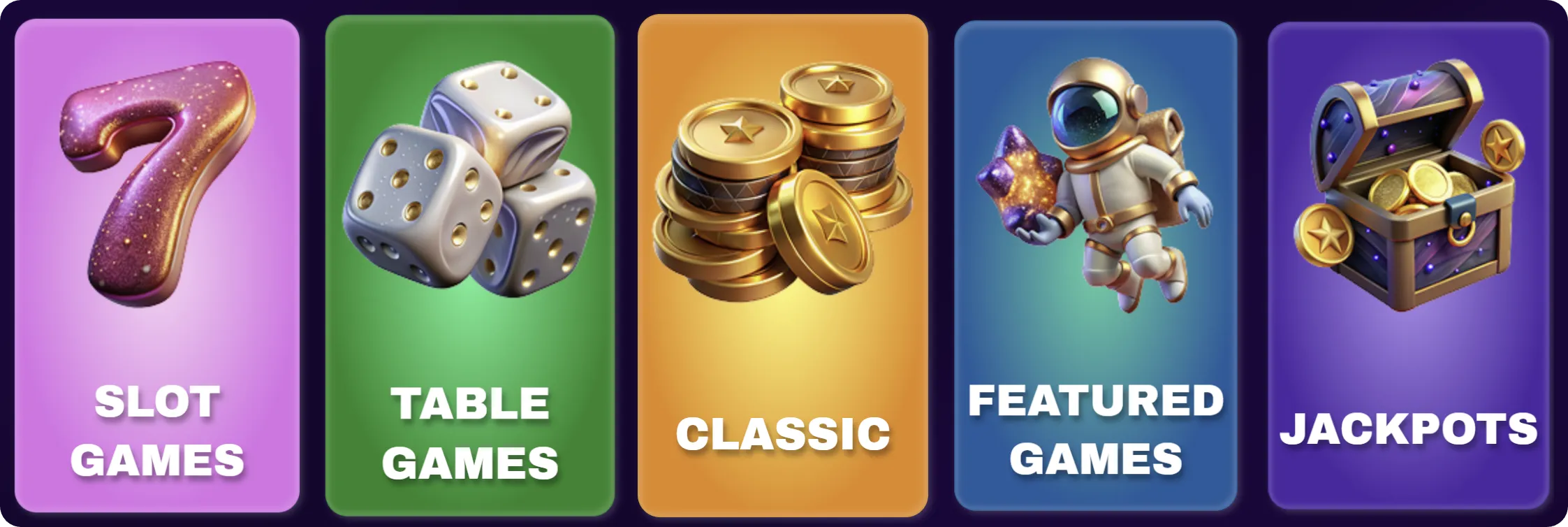spaceslots categories